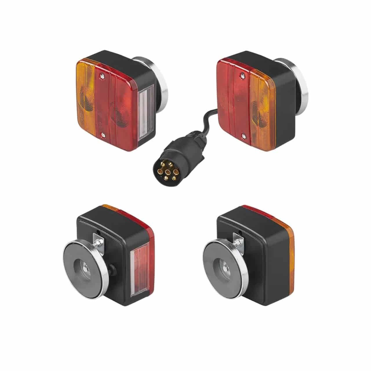 ProPlus Rückleuchte Rückleuchten-Set mit Magneten Anhänger Auto Nebel 7,5 für Rück-Leuchte Wohnwagen Nutzfahrzeuge - m