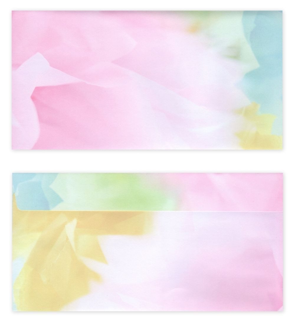 Briefpapier Motivpapier + Briefumschlag Motiv - Bunte Ornamente, gut beschreibbar