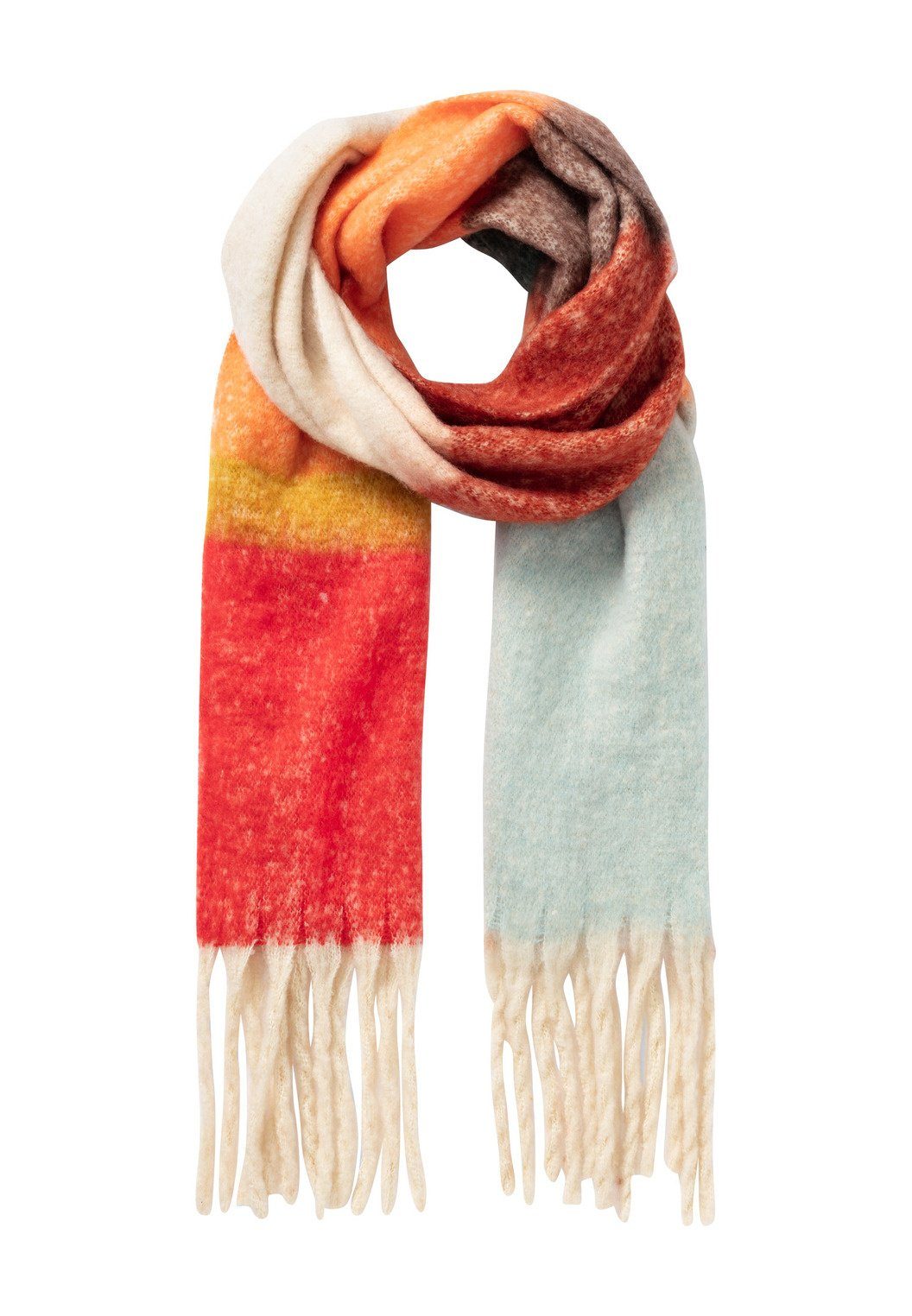 Premium Damen Strickschal Wollschal Mit Alpaka-Wolle Sterne Langer Winterschal Made In Italy Neverless  12228