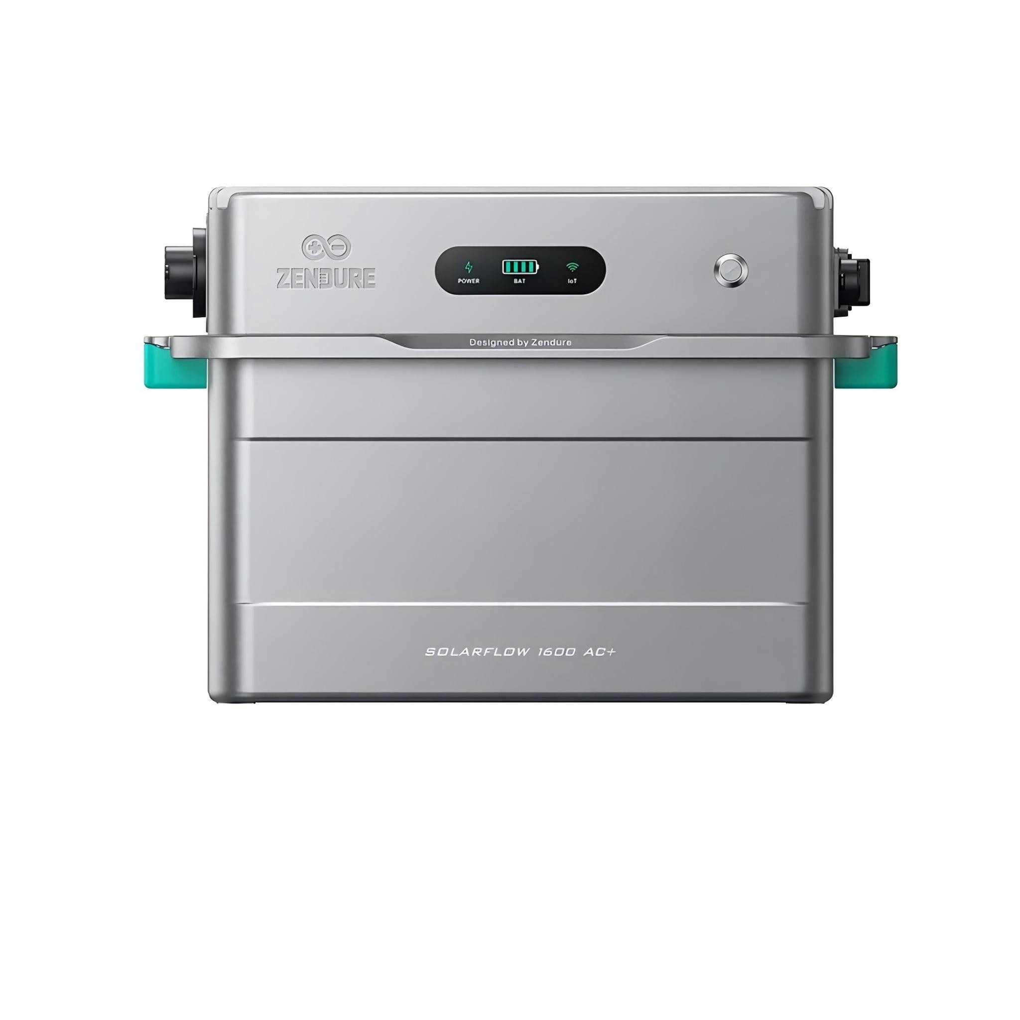 ZENDURE SuperCharged Balkonkraftwerk Zendure SolarFlow 1600 AC Plus mit 0/1/2/3/4/5 AB2000L Batterie, 800 W, (Set, 1× SolarFlow 1600 AC Pro mit 0/1/2/3/4/5× AB2000L Batterien), erweiterbar 1,92–11,52 kWh, IP65 Schutz, Plug and play