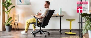 Trendoffice Bürostuhl, Stiftung Warentest, ergonomischer mit 4D-Armlehnen höhenverstellbare