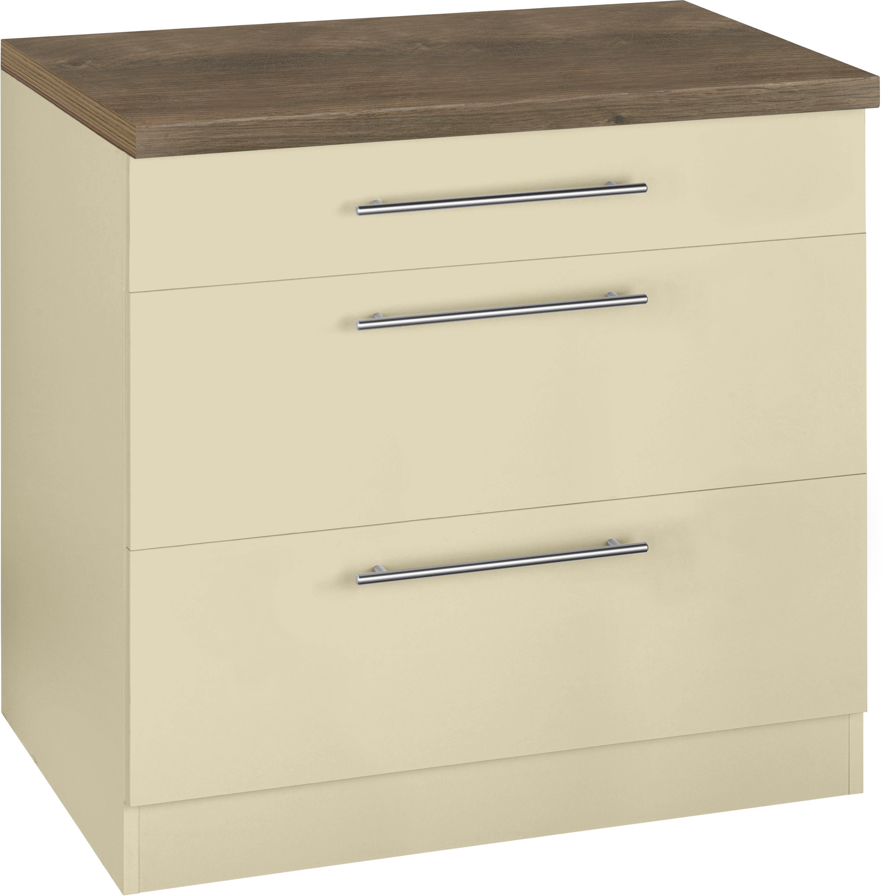 wiho Küchen Unterschrank "Unna" 90 cm breit, mit 2 großen Auszügen günstig online kaufen