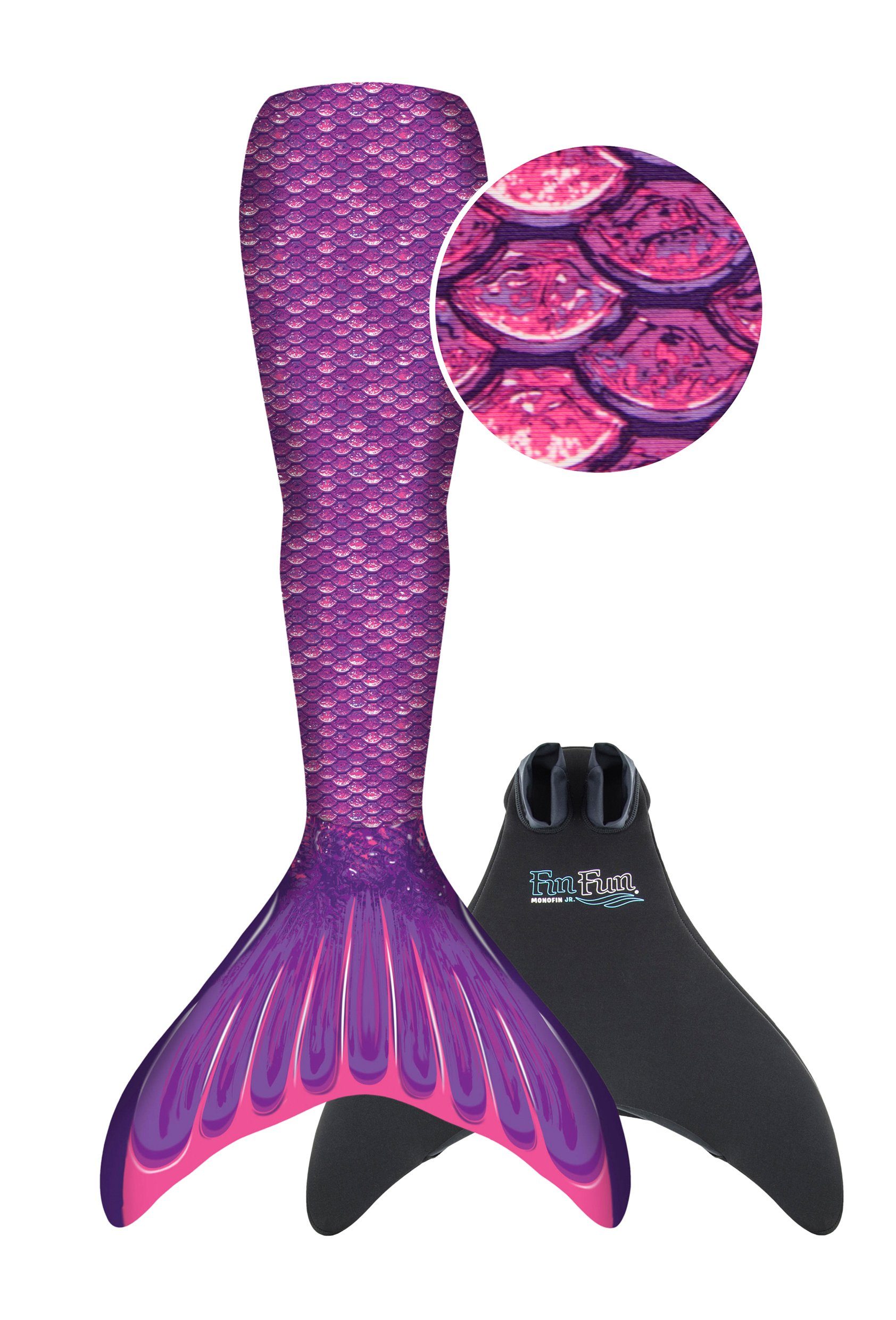 Fin Fun Monoflosse Fin Fun Einsteiger-Meerjungfrauenflosse in verschiedenen Größen Purple