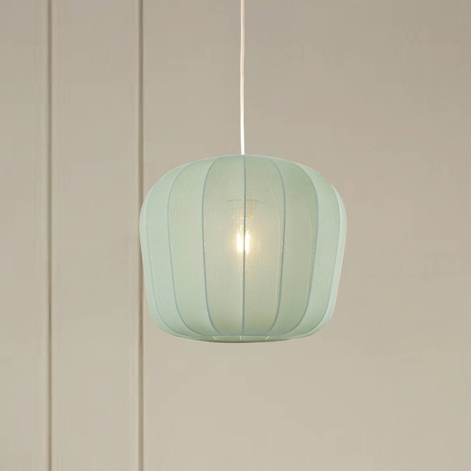 Lindby Hängeleuchte Helin, Blau IP20, 1 x 15 W LED günstig online kaufen