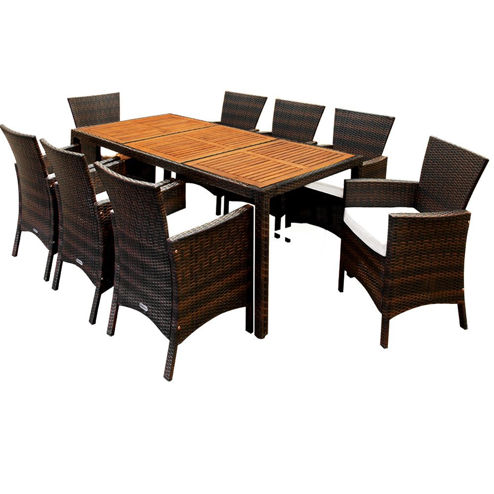 Casaria Garten-Essgruppe Palermo, (9-tlg), 8 Personen günstig online kaufen