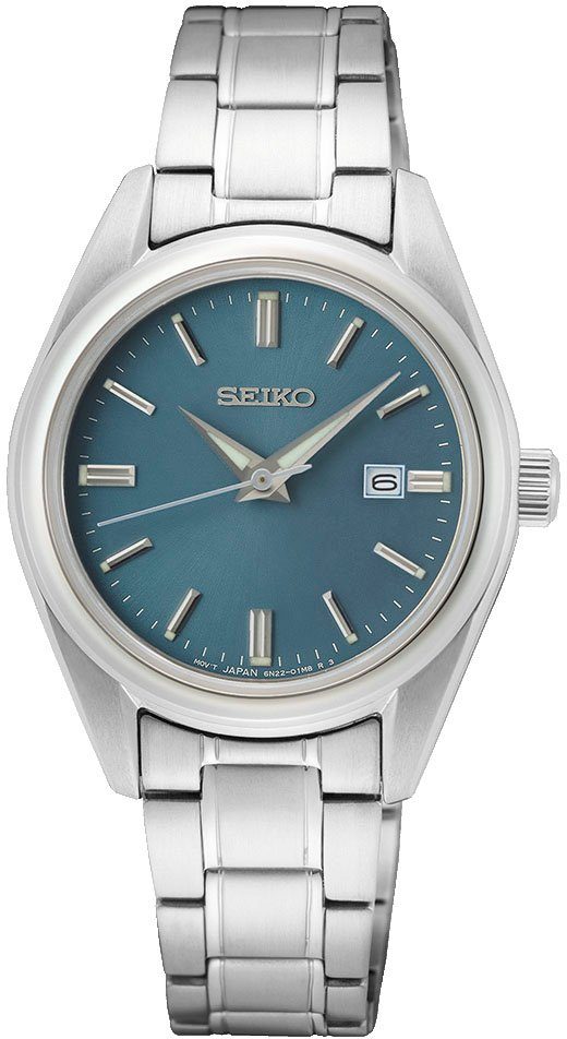 Seiko Quarzuhr SUR531P1, Gehäuse aus Edelstahl, Gehäuse-Ø ca. 30 mm