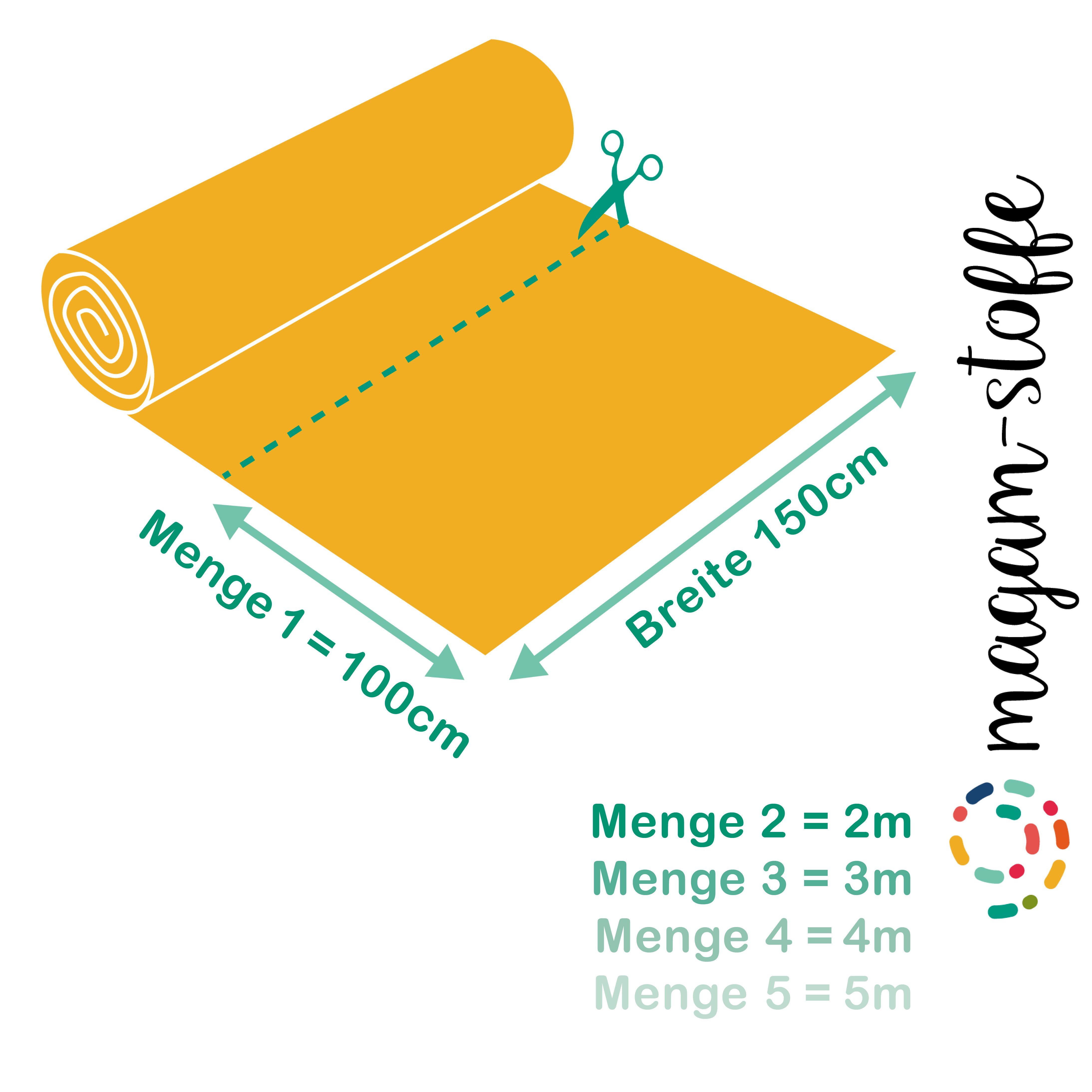 MAGAM-Stoffe Stoff "Mara", Universal-Stoff Blickdicht Knitterarm Kostüm Tischdecken Meterware 1m