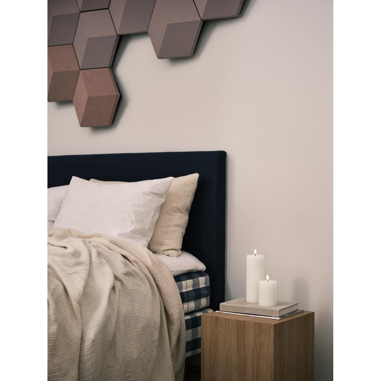 ester & erik LED-Kerze LED Blockkerze Ivory (20cm)