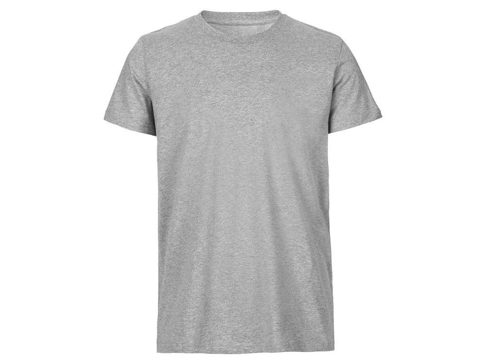 Bio-Herren-T-Shirt grau Rundhalsausschnitt Neutral Neutral mit T-Shirt