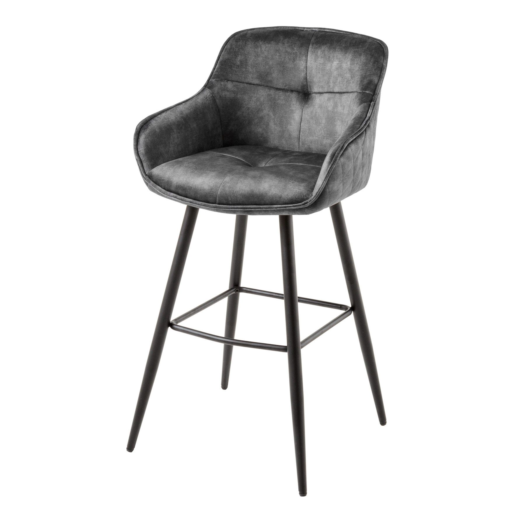 riess-ambiente Barhocker EUPHORIA grau / schwarz günstig online kaufen