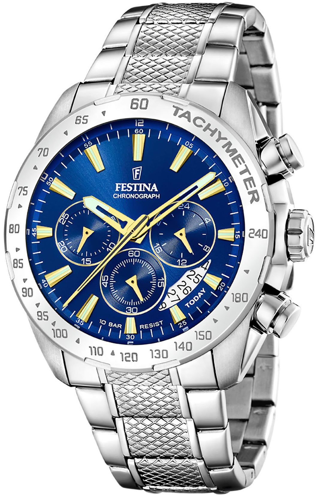 Festina Chronograph Timeless Chronograph, Armbanduhr, Quarzuhr, Herrenuhr, Stoppfunktion