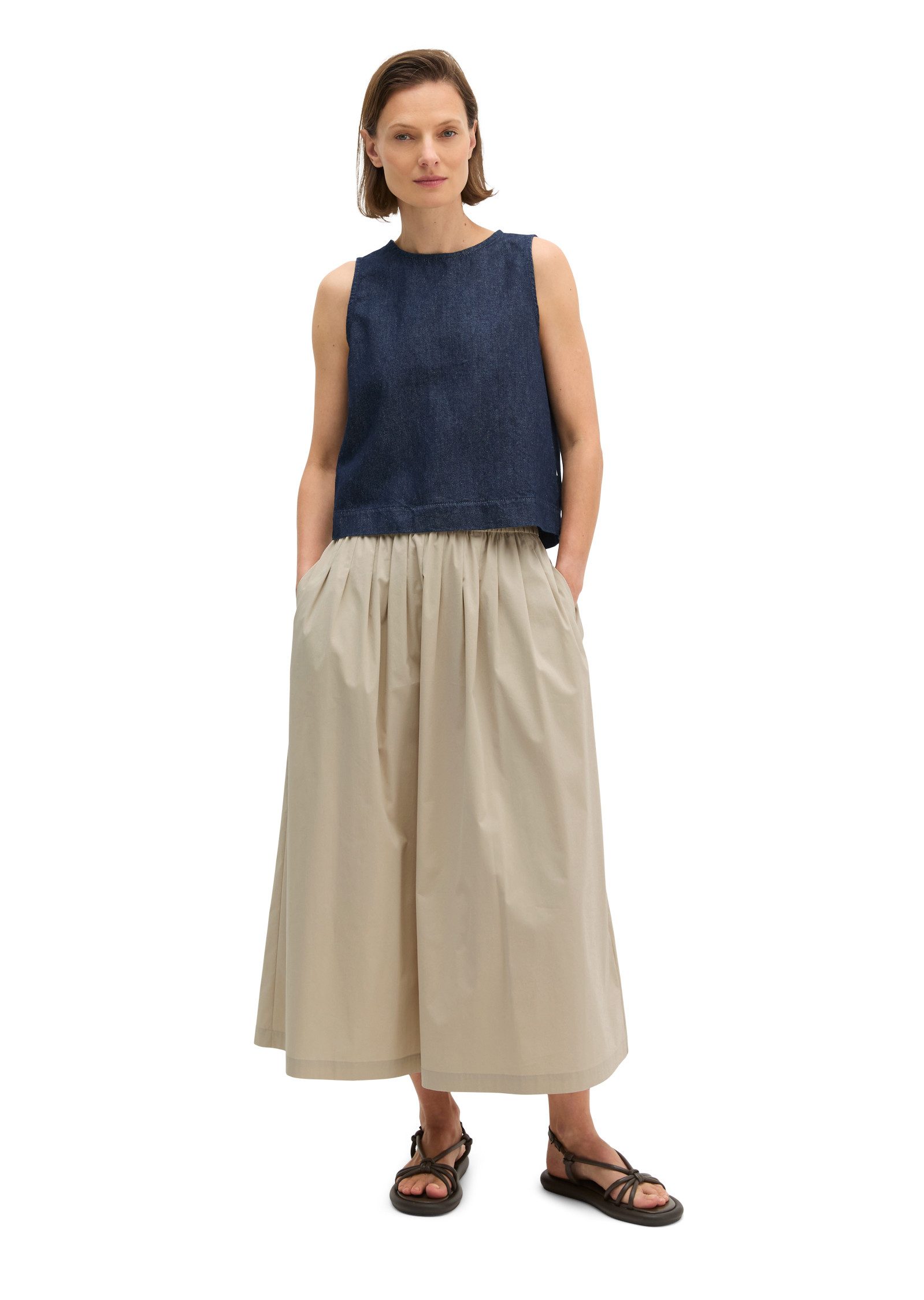 Marc O'Polo Jeansbluse aus Organic-Cotton-Leinen-Mix – Bild 5 von 5