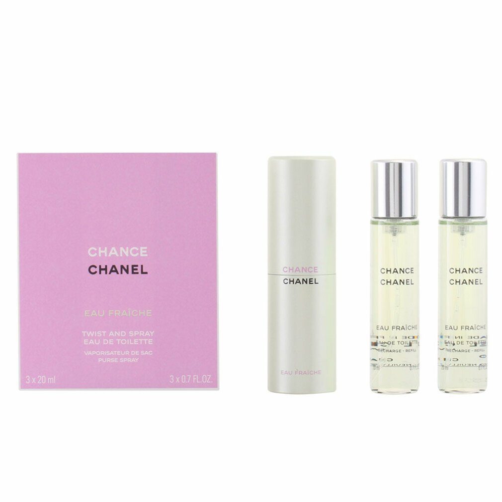 CHANEL CHANCE Eau Fraîche 20ml 3本セット CHANCE EAU FRAÎCHE Eau de Toilette Twist and Spray (EDT