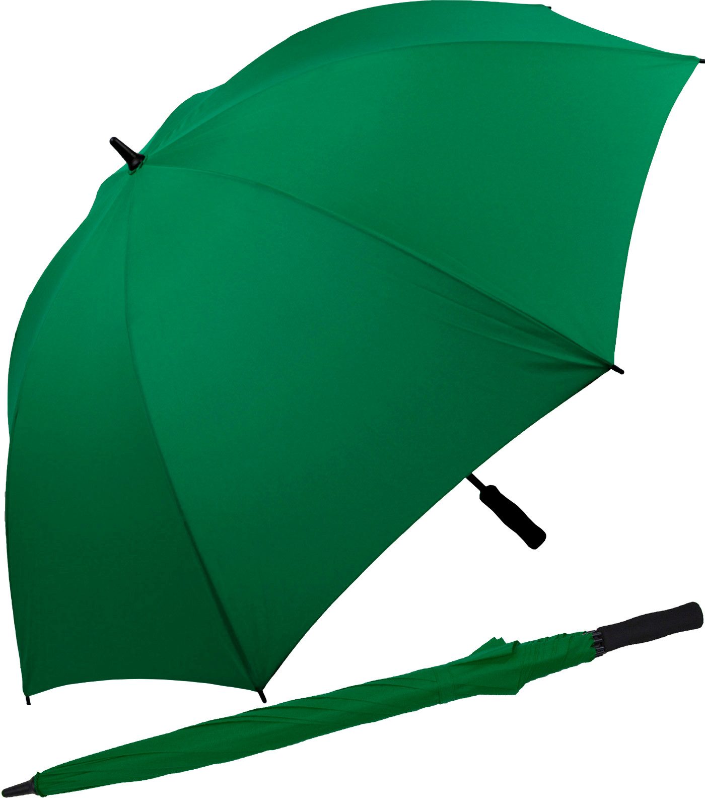 iX-brella Stockregenschirm XXL 130 cm Durchmesser Golf-Partnerschirm, mit leichtem Fiberglasgestell und Moosgummi-Griff