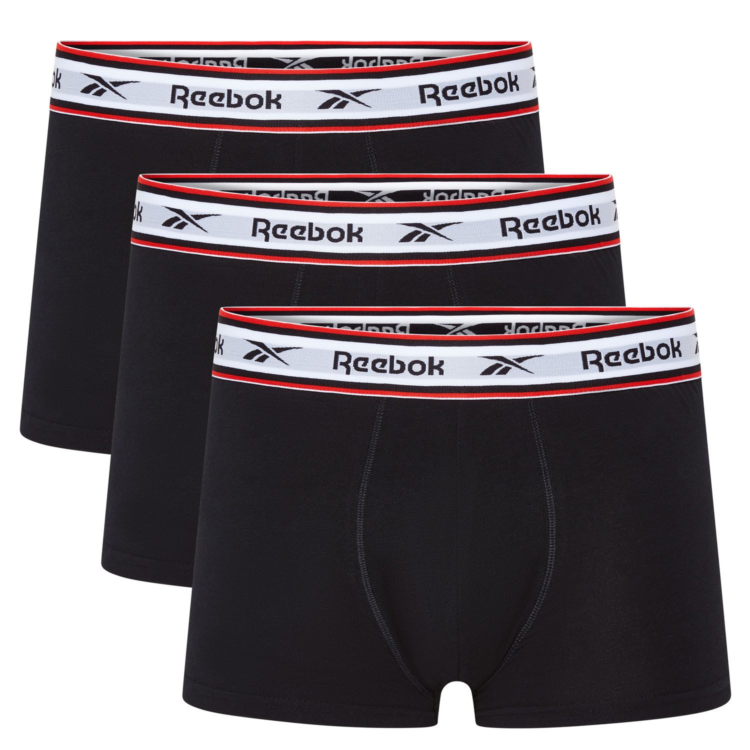 Reebok Trunk BARLOW basic, bequem, weich, mit Logo, breiter Bund, Baumwollmix