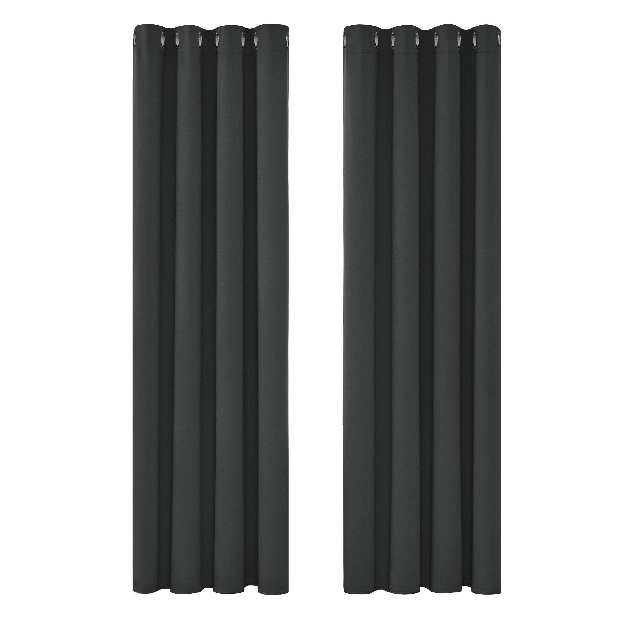 Deconovo Verdunkelungsvorhang Gardinen mit Ösen Blickdichte Vorhang Kälteschutz Schlafzimmer 2er Set, Blackout Curtain einfarbig Thermo Vorhang Verdunkelung Wärmeisolierend