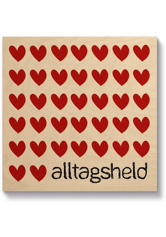 Artland Holzbild »Alltagsheld« (1 St)