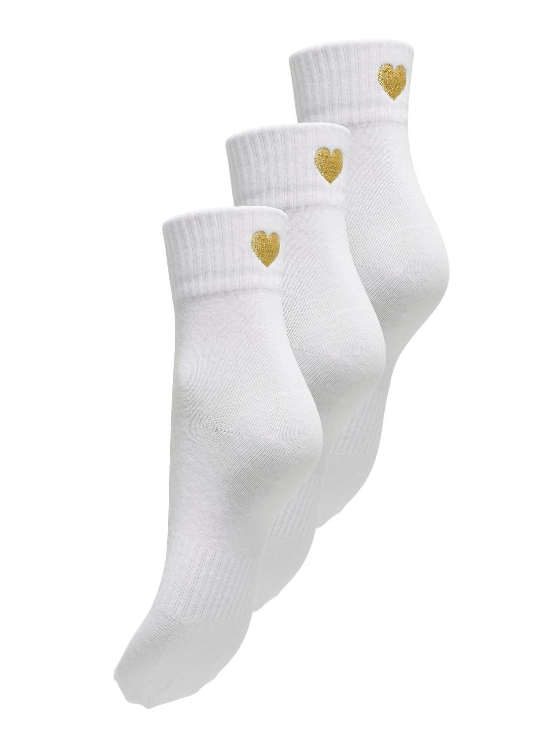 ONLY Socken ONLTINE HEART TENNIS SOCK 3-PACK AC NOOS (Packung, 3-Paar) günstig online kaufen