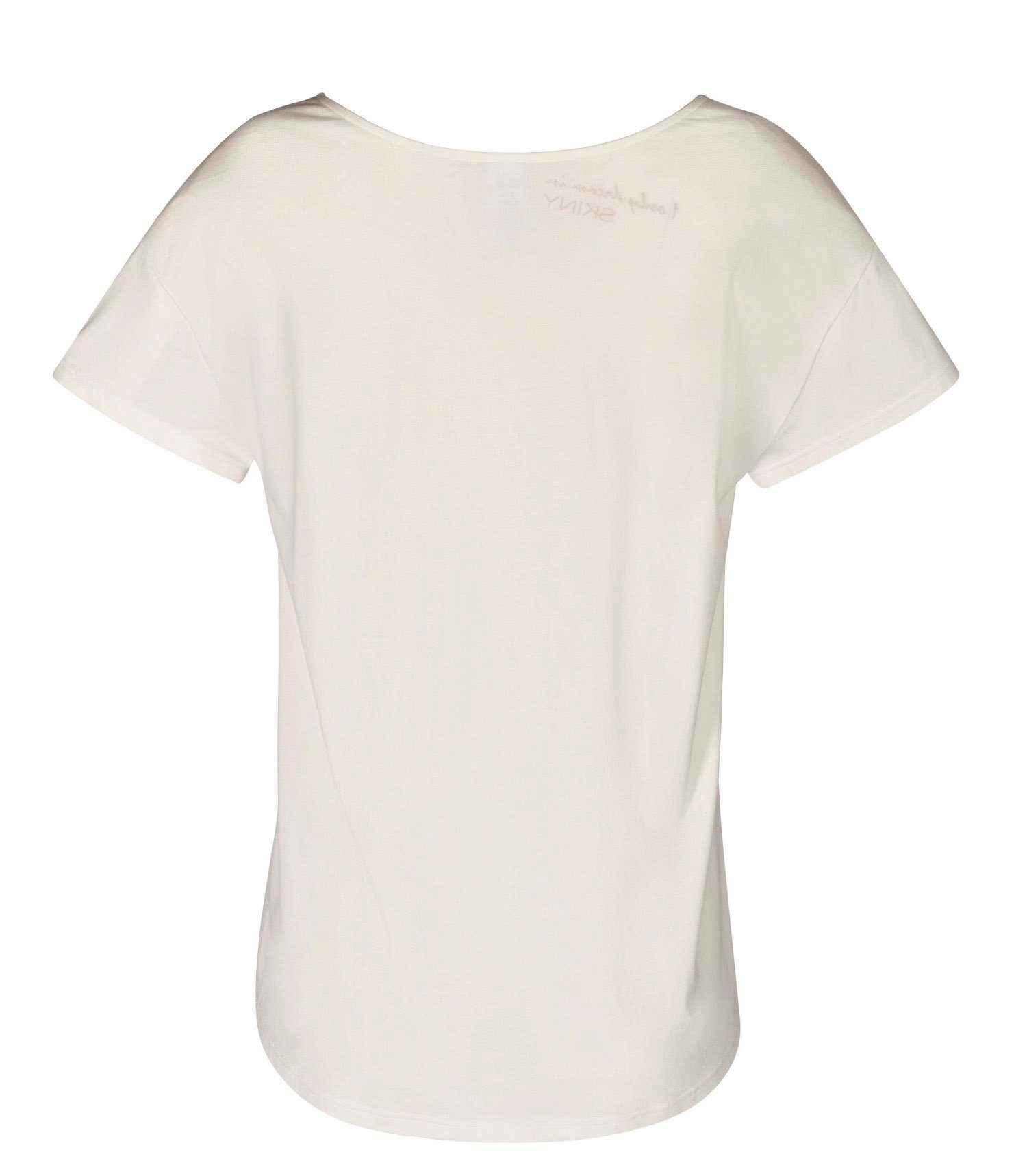 Skiny Pyjamaoberteil Damen Pyjamashirt Weicher Material-Mix