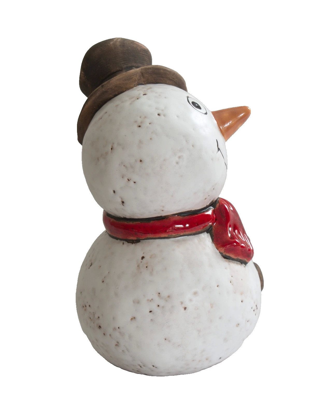Kaufhaus le petit Schneemann Schneemann mit Hut Schal Zaunhocker Gartenstecker Deko Figur Skulptur, Dekofigur Dekoskukptur Dekoobjekt Gartenfigur