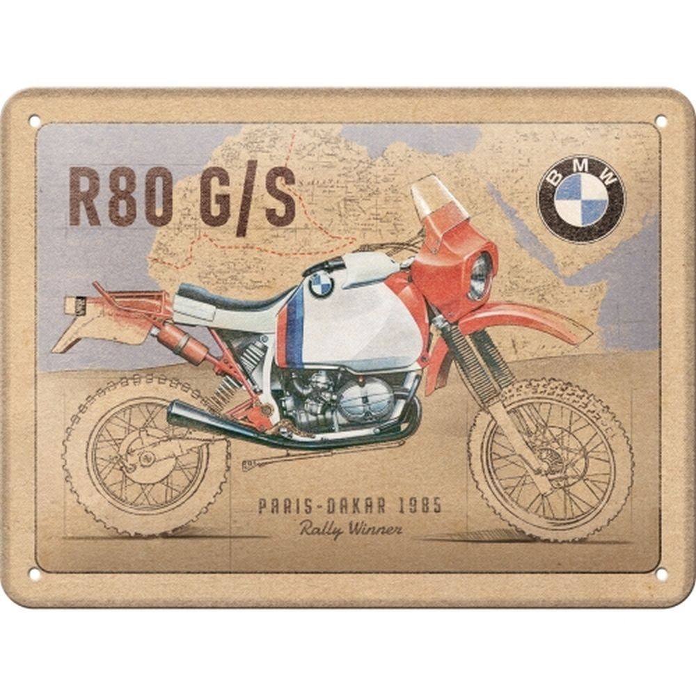 Nostalgic-Art Metallschild Blechschild 15x20 cm - BMW - BMW R 80 G/S Paris günstig online kaufen