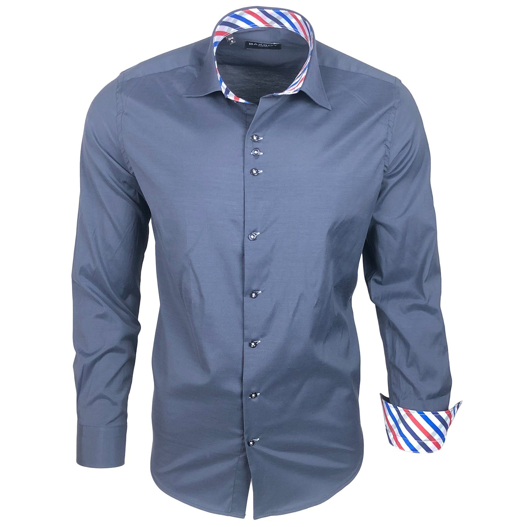 Baxboy Langarmhemd Baxboy Herren Kariert Hemd günstig online kaufen