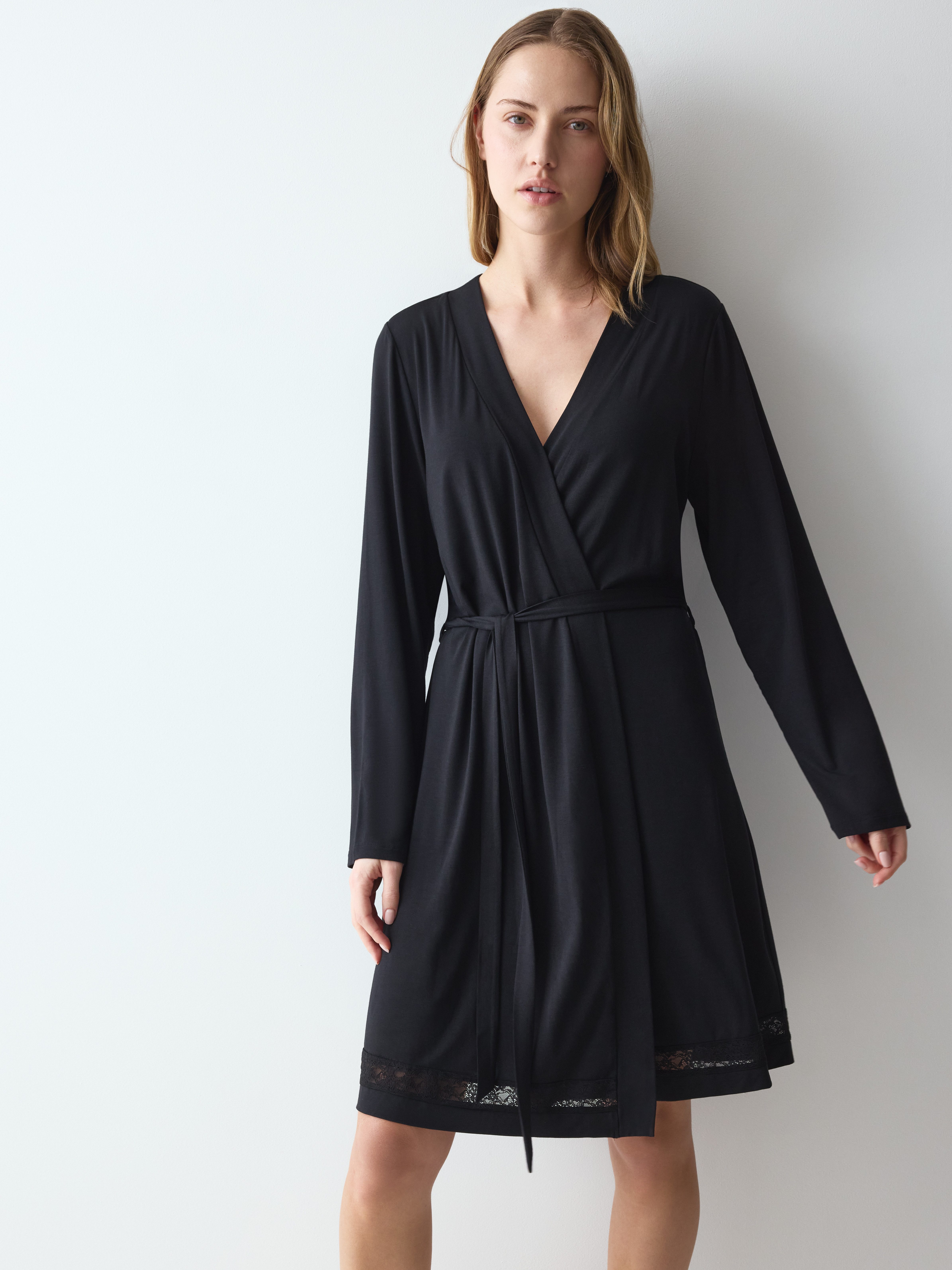 Triumph Morgenmantel Comfort Allure Robe, weich und pflegeleicht