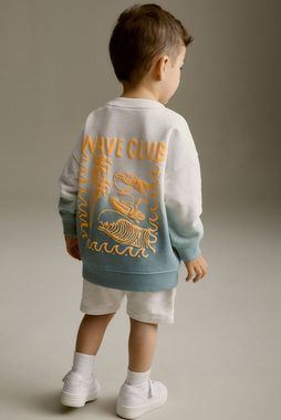 Next Sweatanzug Sweatshirt mit Rücken-Print und Shorts im Set (2-tlg)