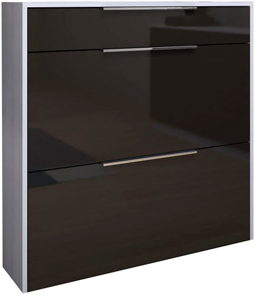 weiß matt / Graphit HG