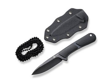 CIVIVI Universalmesser CIVIVI Mini Elementum Fixed G10 All Black Neckknife mit Kydexscheide, (1 St), Scheide inklusive