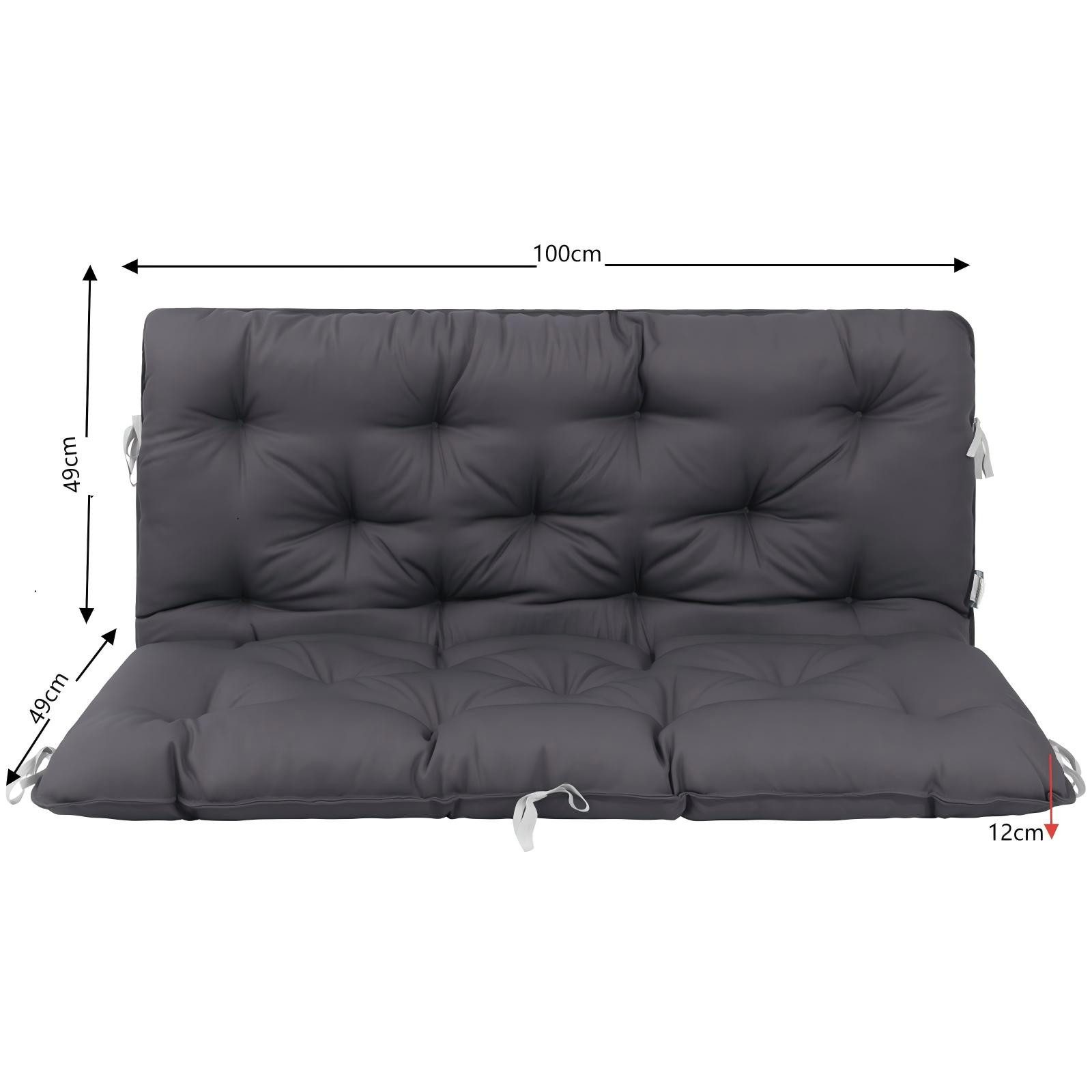 HOMECALL Dekokissen Bankauflage Sitzbankauflage Sitzkissen mit Rückenlehne, günstig online kaufen