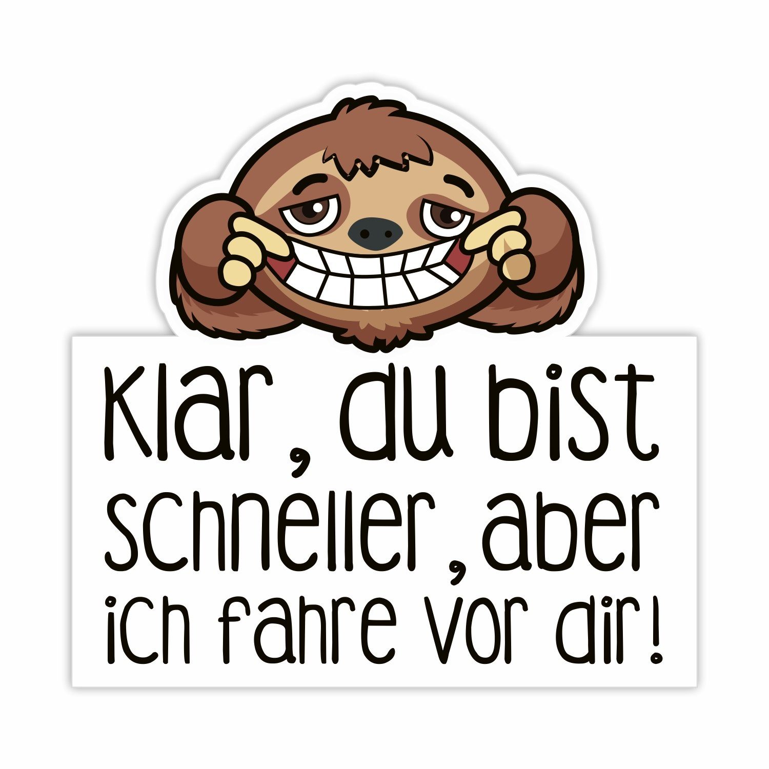 Lustiger Waschbär-Aufkleber 10 Cm – Wetterfest, Frech, Für Kühlschrank, Notebook & Mehr