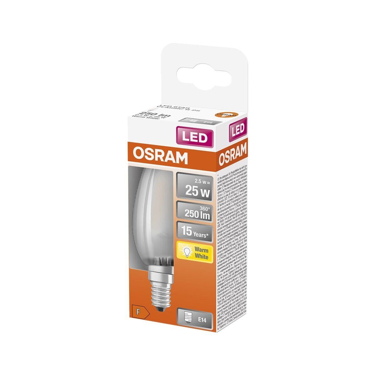 Osram LED-Leuchtmittel E14 Kerzenform 4 W Neutralweiß 470 lm 10 x 3,5 cm (H günstig online kaufen