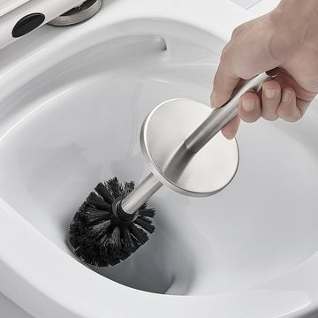 AuraLum pro WC-Garnitur Edelstahl Klobürste Toilettenbürste mit Halter, Wandmontage WC-Bürste, (1-tlg), mit Wandbefestigung