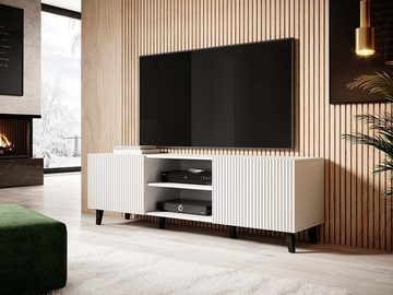 MIRJAN24 TV-Schrank Pafos 150 TV-Tisch mit 2 Türen, Modern Wohnzimmer TV-Kommode
