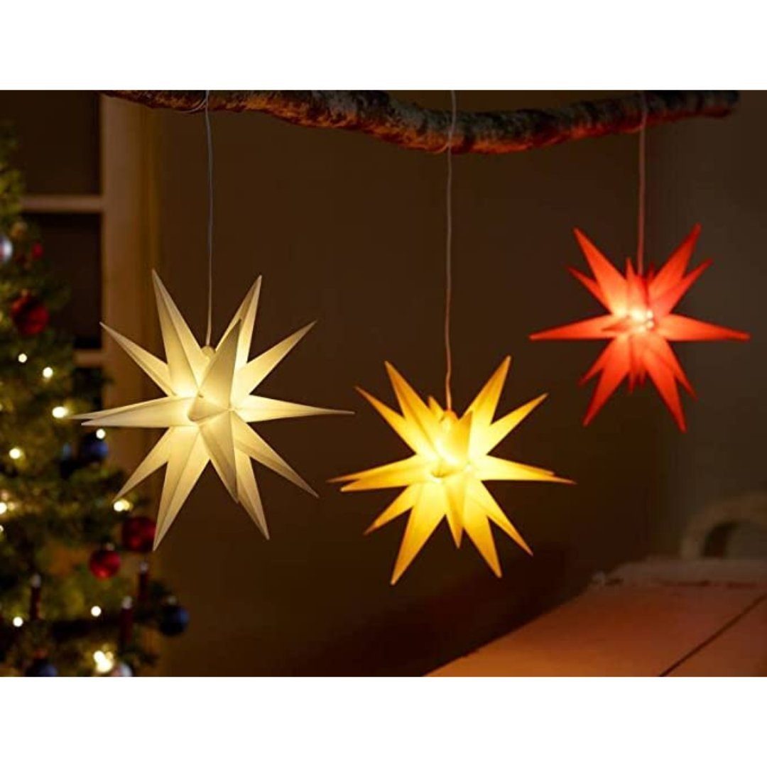 Star-Max LED Stern Star-Max LED Kunststoffstern gelb 35 cm