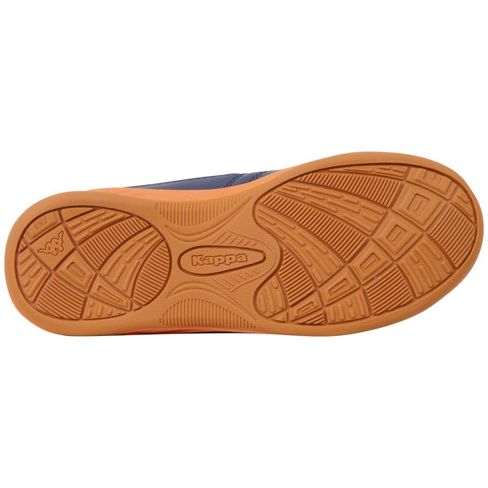 mit - Sohle färbender Kappa Hallenschuh navy-orange nicht