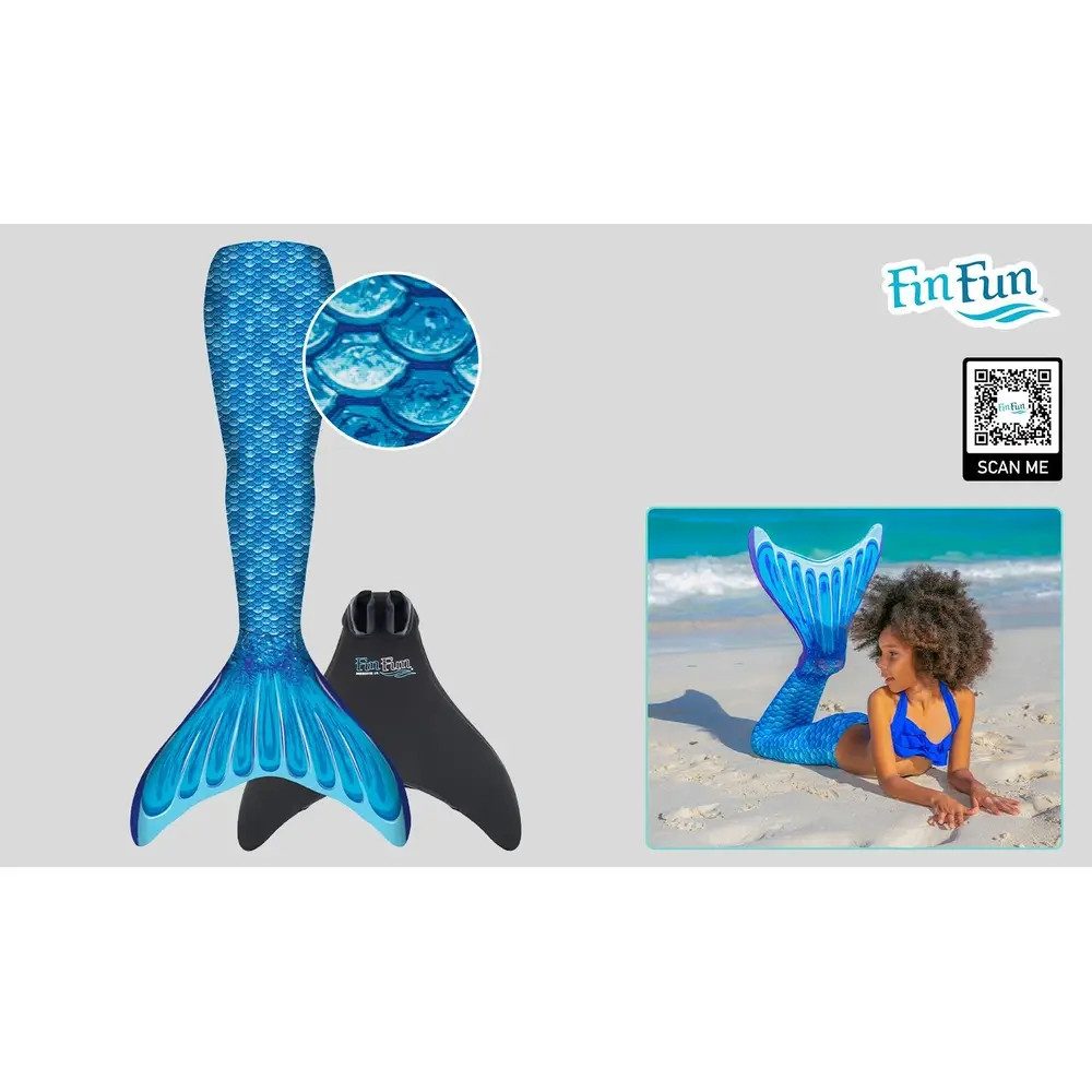 XTREM toys & sports Taucherbrille FinFun Meerjungfrau Mermaids, Blau