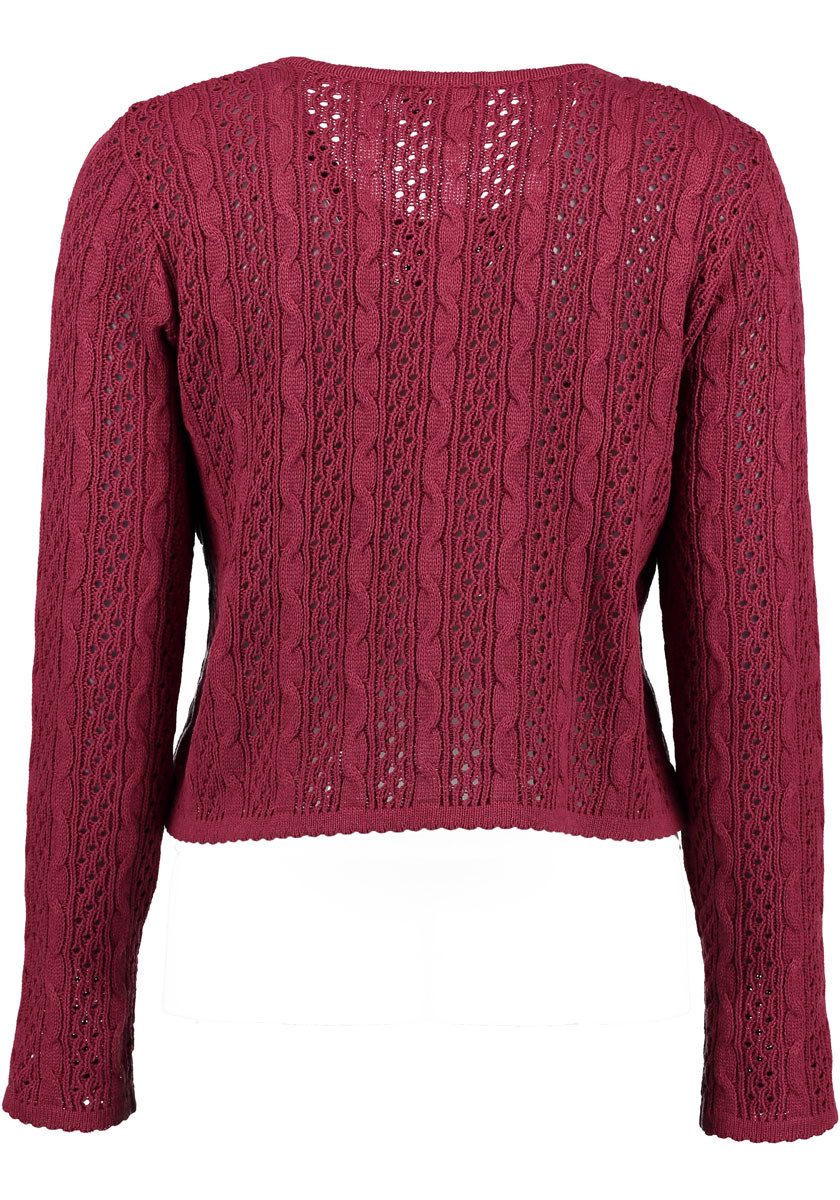 OS Trachten Strickjacke Gnoyor Trachtenjacke mit Zopfmuster günstig online kaufen