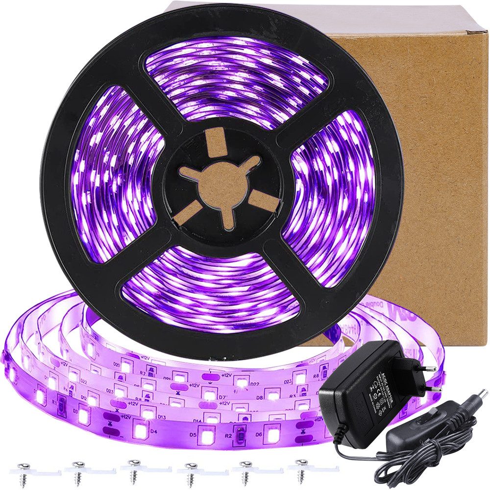MUPOO LED-Streifen 5M/12M LED Stripe,LED UV-Schwarzlicht Streifen 385-400nm günstig online kaufen