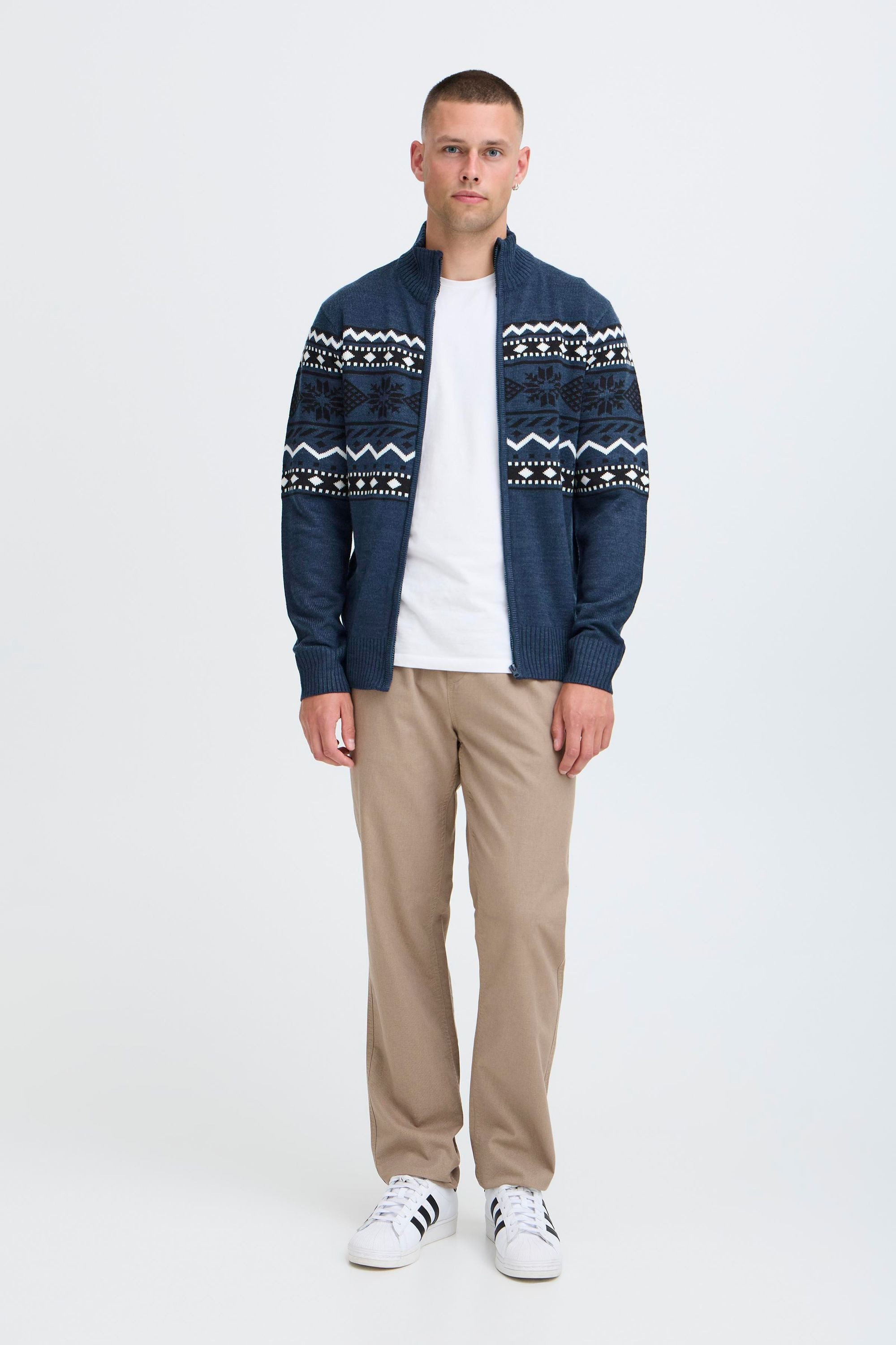 Blend Strickjacke BHNova Stilvolle Strickjacke mit Norweger-Muster