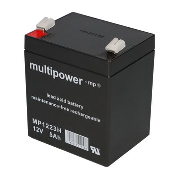 Multipower Multipower Blei-Akku MP1223H PB 12V / 5Ah Hochstrom, Faston 6,3 Bleiakkus