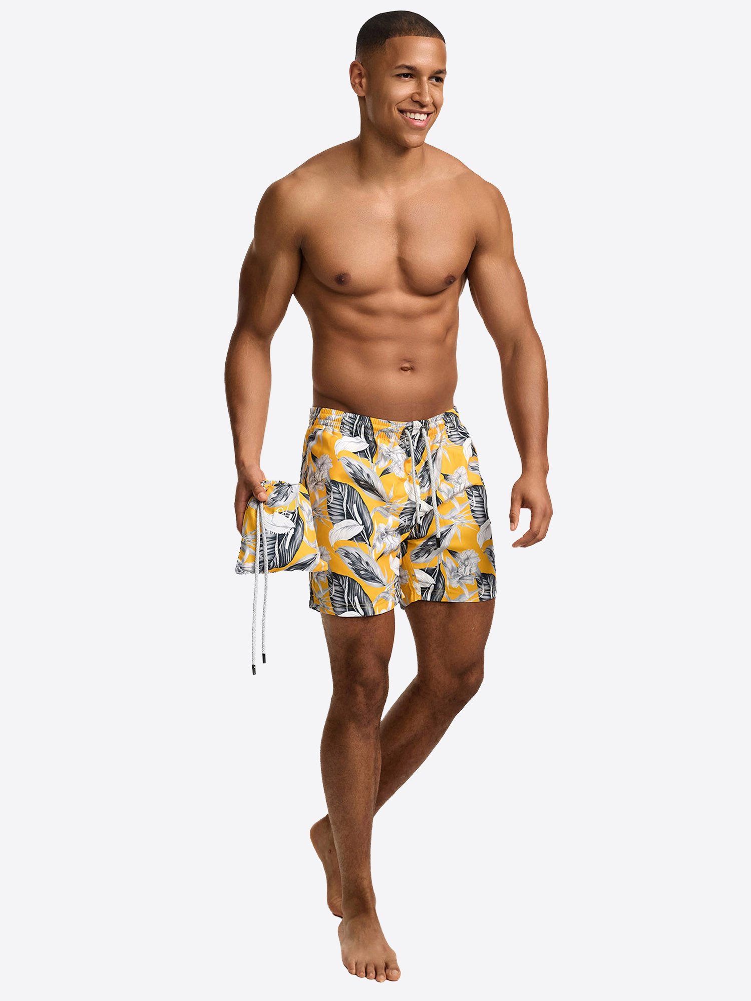 Bondi Joe Badeshorts Premium Badehose Hastings ohne Netz Boardshorts schnelltrocknend