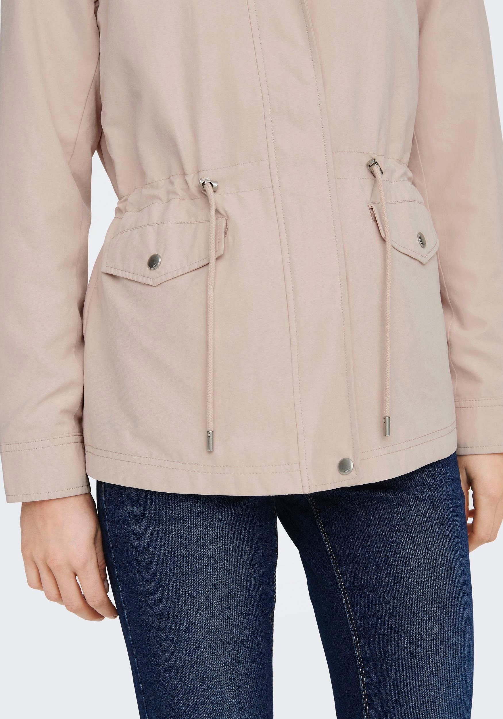 ONLY Parka ONLNEWSTARLINE SPRING JACKET CC OTW mit durchgehendem und verdecktem Reißverschluss