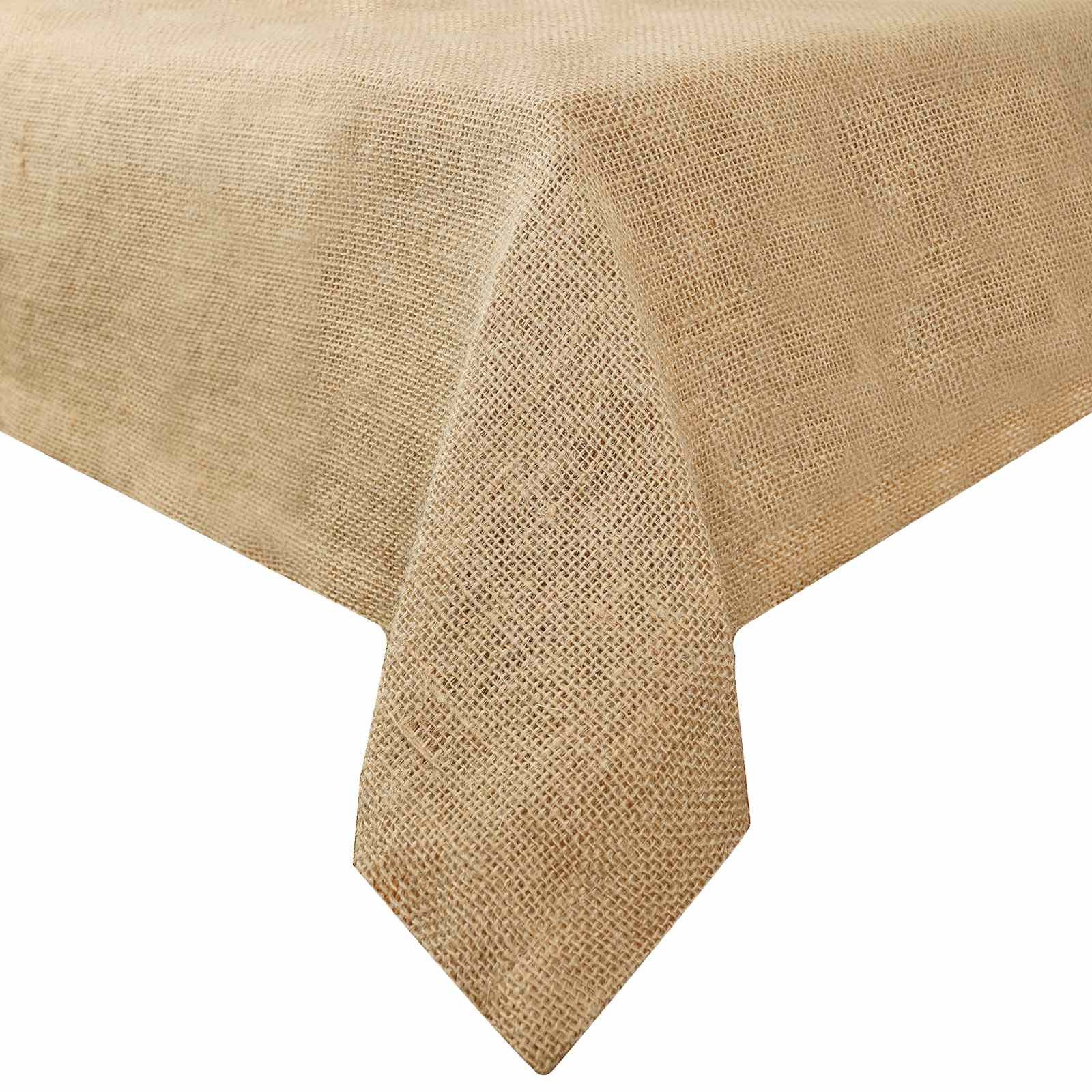 vidaXL Stehtischhusse Jute-Tischdecke Natur 140 x 240 cm 100% Tossa-Jute