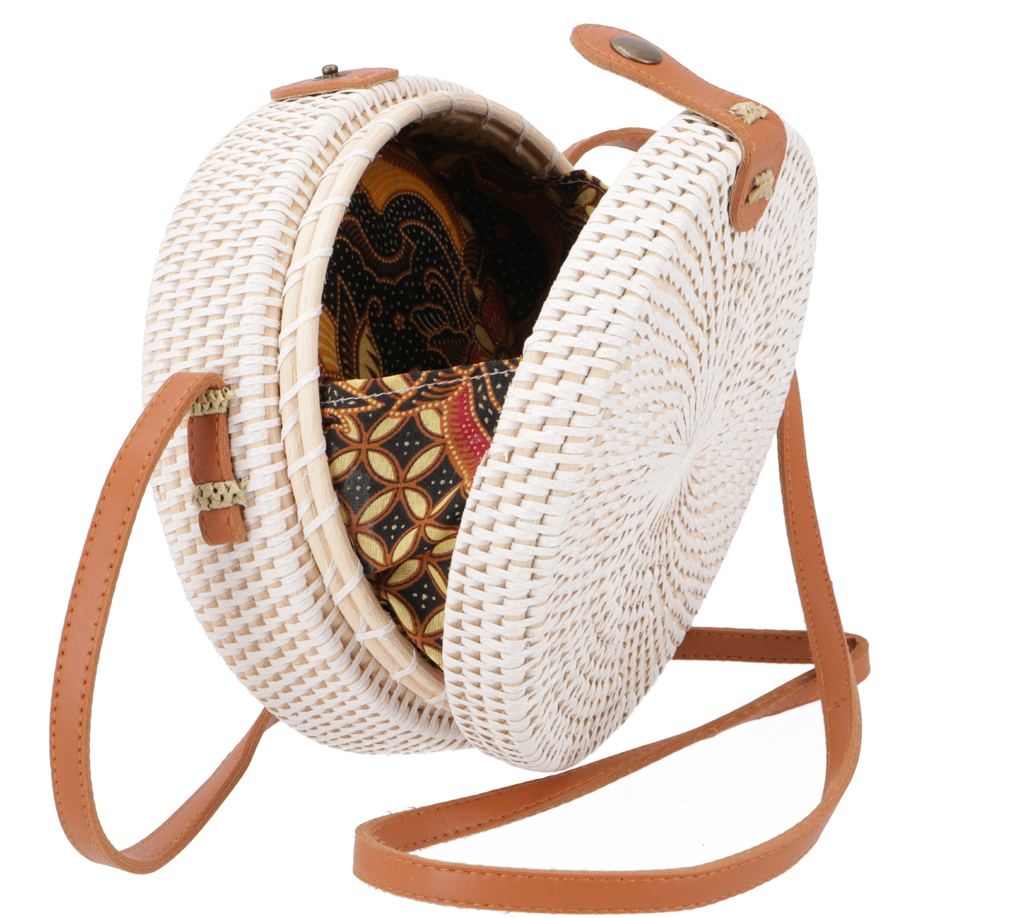 Guru-Shop Korbtasche Geflochtene Handtasche, Korbtasche,..