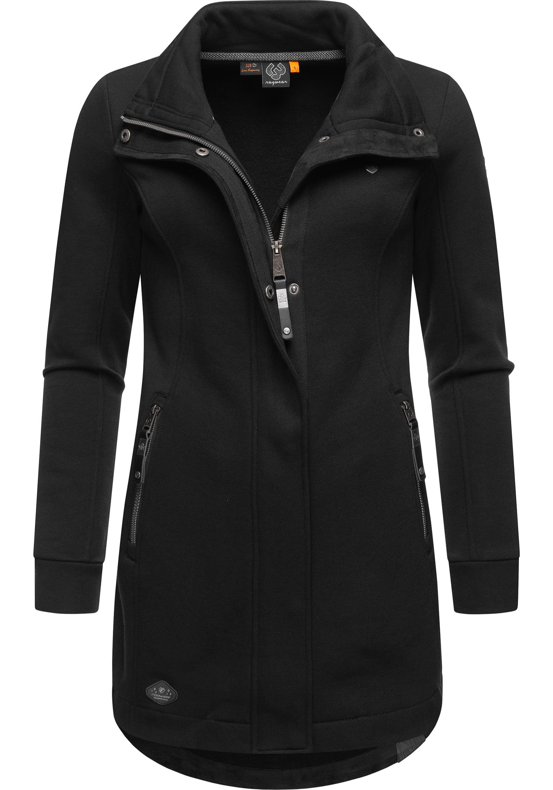 Ragwear Sweatjacke "Letrice", Sportliche Zip-Jacke mit hohem Kragen günstig online kaufen