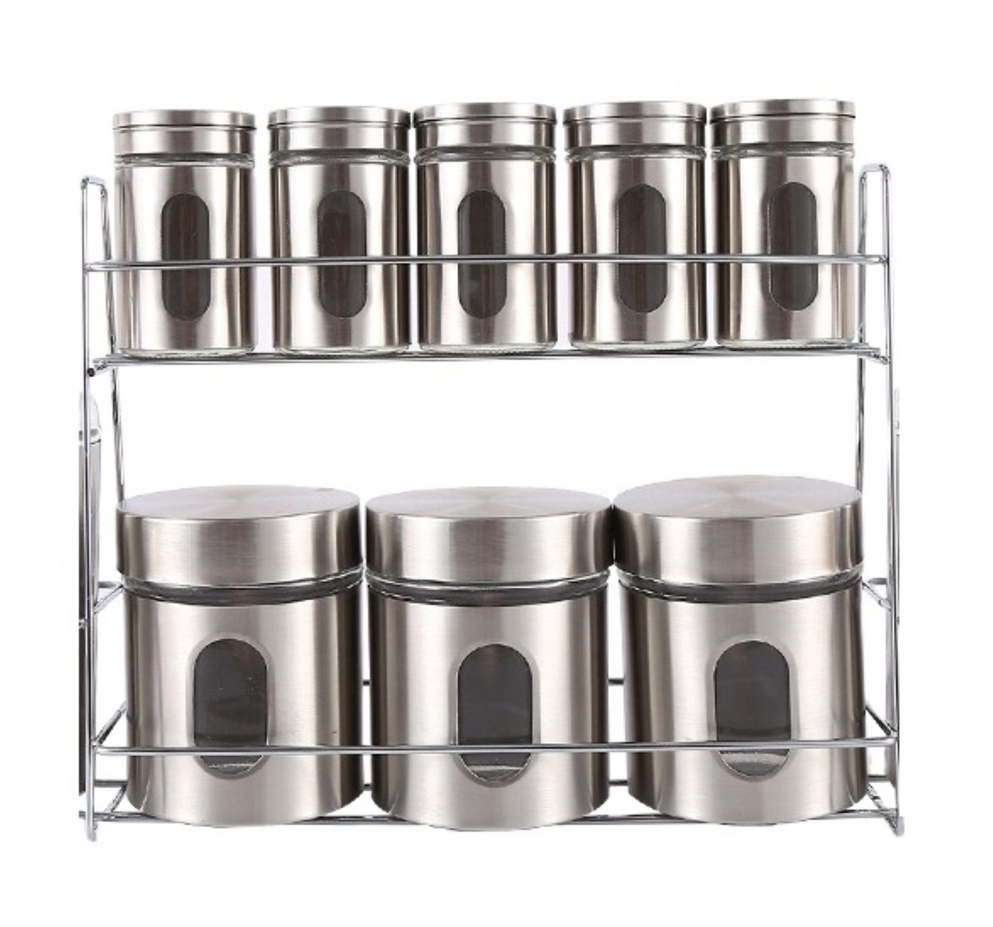 Cheffinger Gewürzständer 8-teiliges Set – Edelstahl günstig online kaufen
