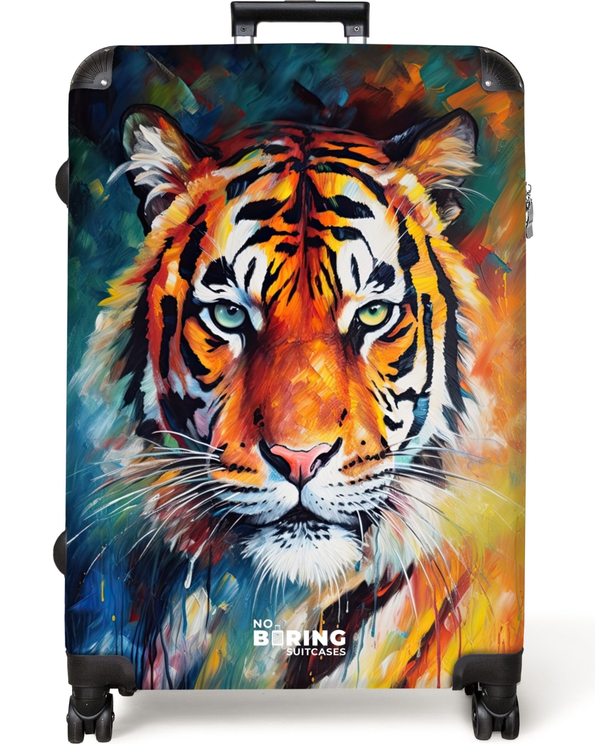NoBoringSuitcases.com© Hartschalen-Trolley Porträt eines Tigers als günstig online kaufen