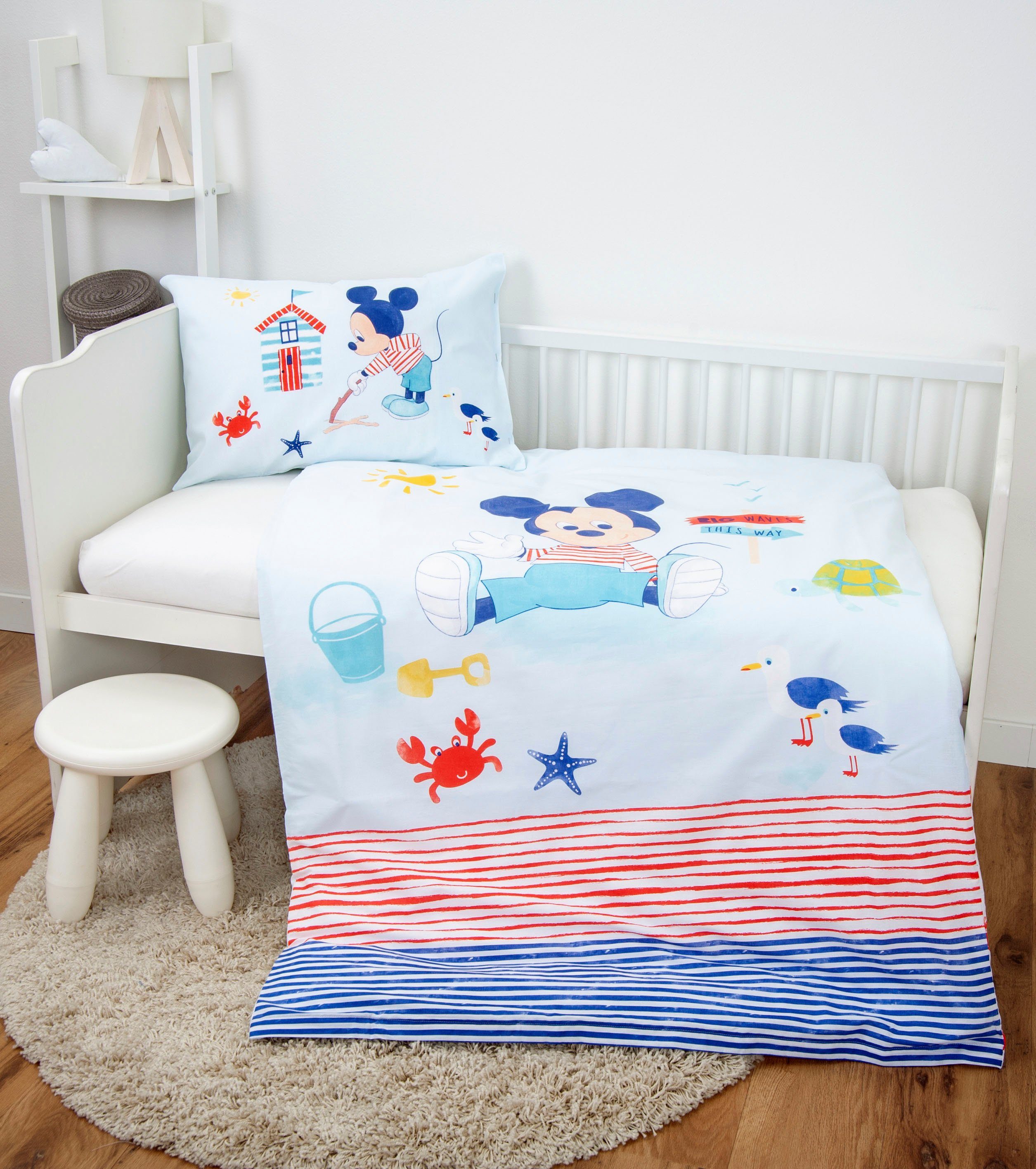 Disney Babybettwäsche Disney´s Mickey Mouse, Flanell, mit liebevollem Motiv